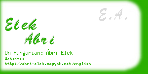 elek abri business card