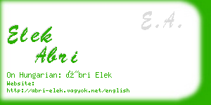 elek abri business card